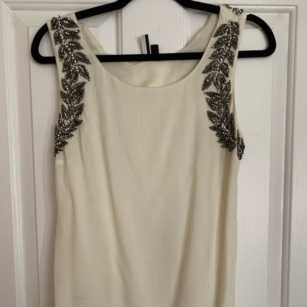 Top shop Cream Beaded Top S